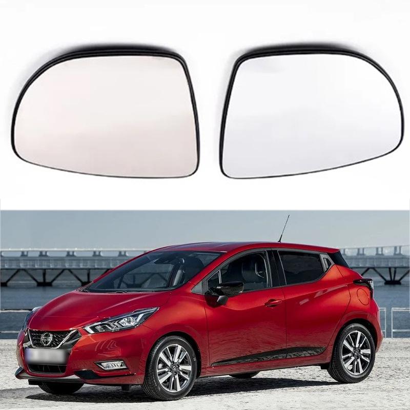 Heated Rearview Mirror Glass for 2018-2020 Nissan MICRA/LEAF, Left & Right Reflectors