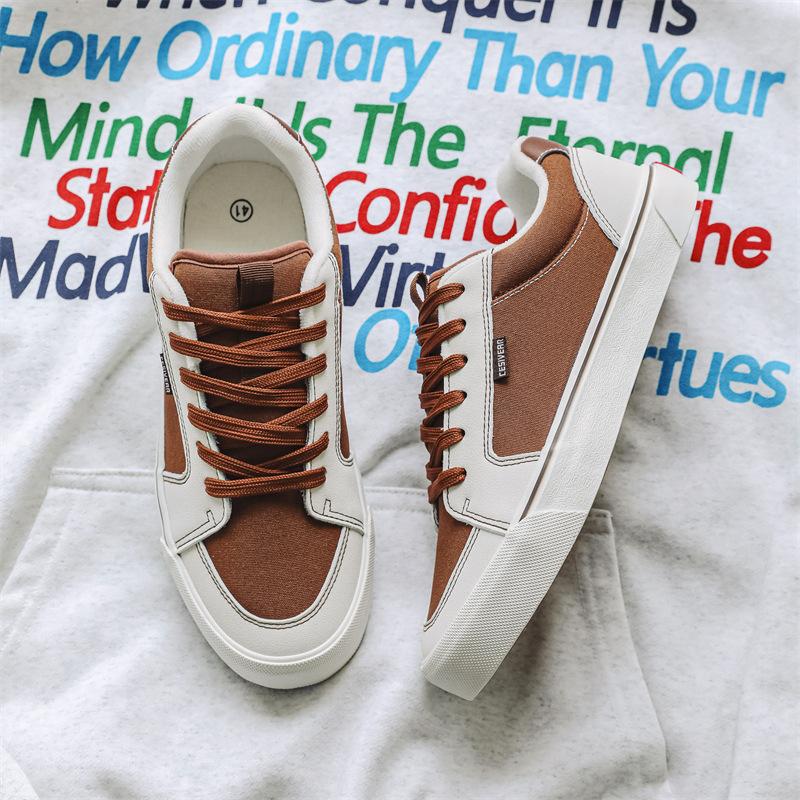 Couple canvas shoes 2025 spring new men's shoes Korean version of sports and leisure shoes versatile niche tide shoes