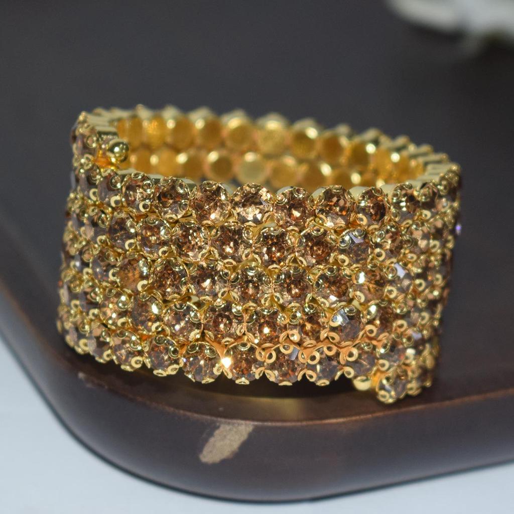 New Bridal AB Rhinestone Arm Bracelet Stage Performance Crystal Jewelry