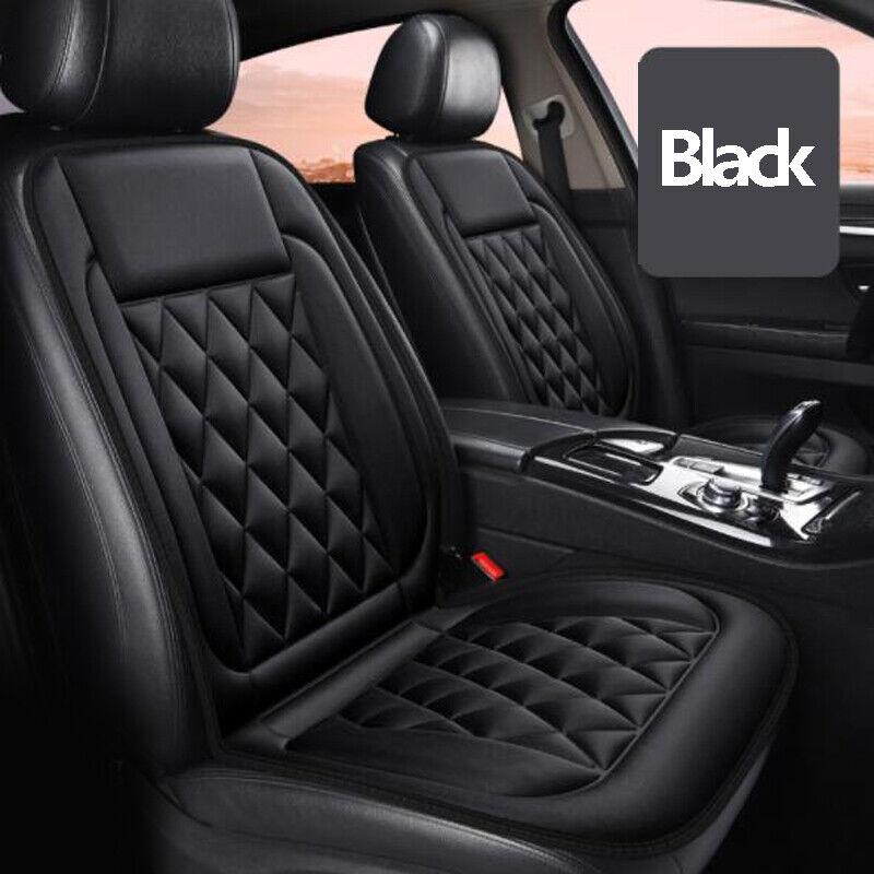 

2PCS Winter Car Heated Seats 12V Driver Seat Cover Electric Heated Car Seat Heating Cushion Covers Heating Pads Set Cushions