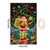 Christmas Door Cover 70x35 Inch Fluorescence Holiday Sign Christmas Front Door Decoration Cover For Porch Farmhouse Indoor