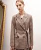 Ava Molli Luna Belted Double Jacket (Camel Check)