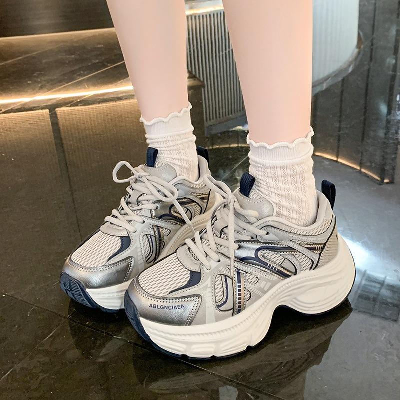 Platform shoes women's autumn new versatile mesh casual sneakers