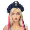 Gothic Skull Witch Party Rose Hair Hoop Halloween Skull Role Play Costume Proms Party Live Show Headwear