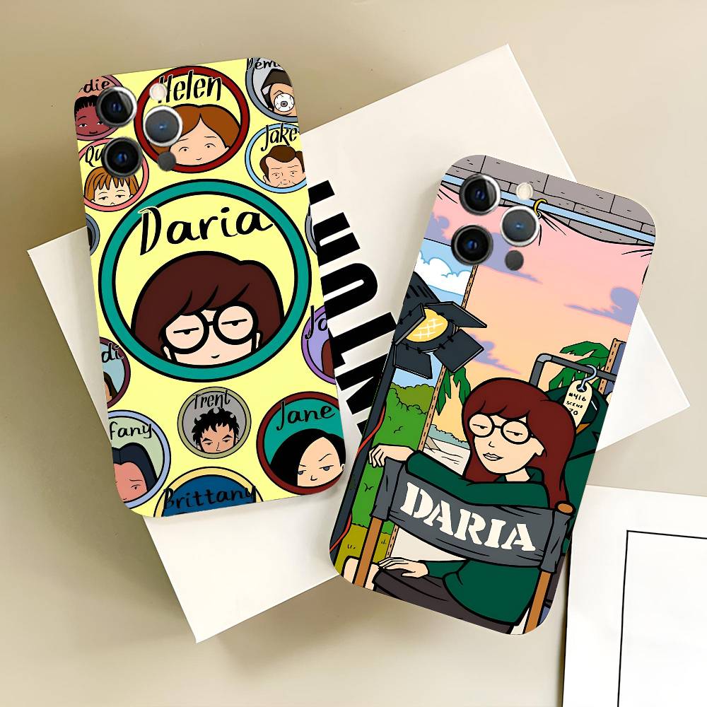 Anime D-Daria Phone Case Black Silicone Soft Shell For IPhone 17 16 15 14 13 12 11 Air Pro Max Plus Hot Sale