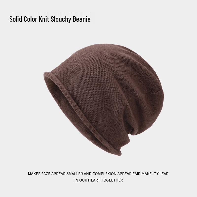 

Korean Style Women s Slouchy Beanie - Autumn Winter Fashion, Versatile Roll-up, Warm for Postpartum and Cold Weather