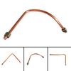 Tubo de Aire Comprimido de Escape Tono Cobre Acoplado Directamente Fácil de Instalar Tubo de Admisión 10 X 450mm/0.4\" X 17.7\"(D*L)