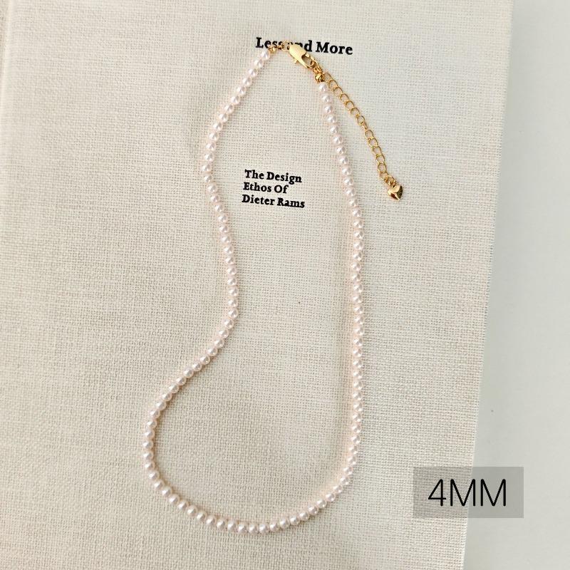 French round Shijia pearl necklace New Internet celebrity necklace Sweater chain Literary retro fashion necklace
