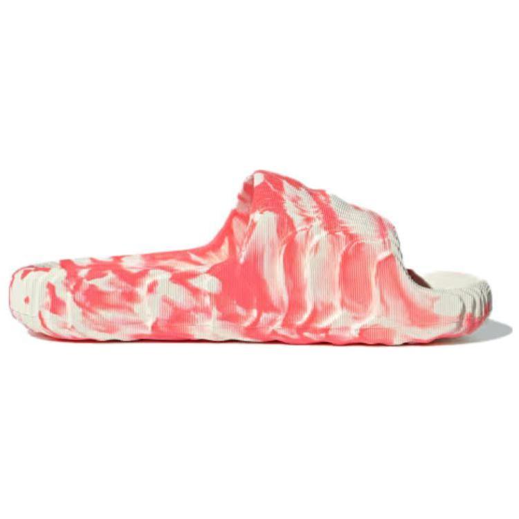 Adidas Adilette 22 Slides Ivory Solar Red Unisex Sneakers IE5647