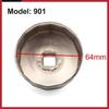 14 Flutes 64-65mm Inner Dia Metal Oil Filter Wrench Cap Tool Remover for Car New
