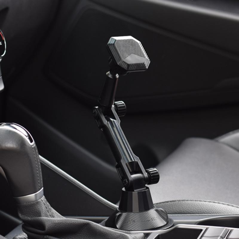 Magnetic Phone Holder Installation of Water Cup in Car for iPhone 16 15 14 13 12 Samusng Xiaomi 360° Rotation Cell Moun