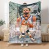 Golden State Warriors Poster Blanket Warmthful Decor Suitable for Picnics Seaside Bed Four Seasons Multipurpose Modern