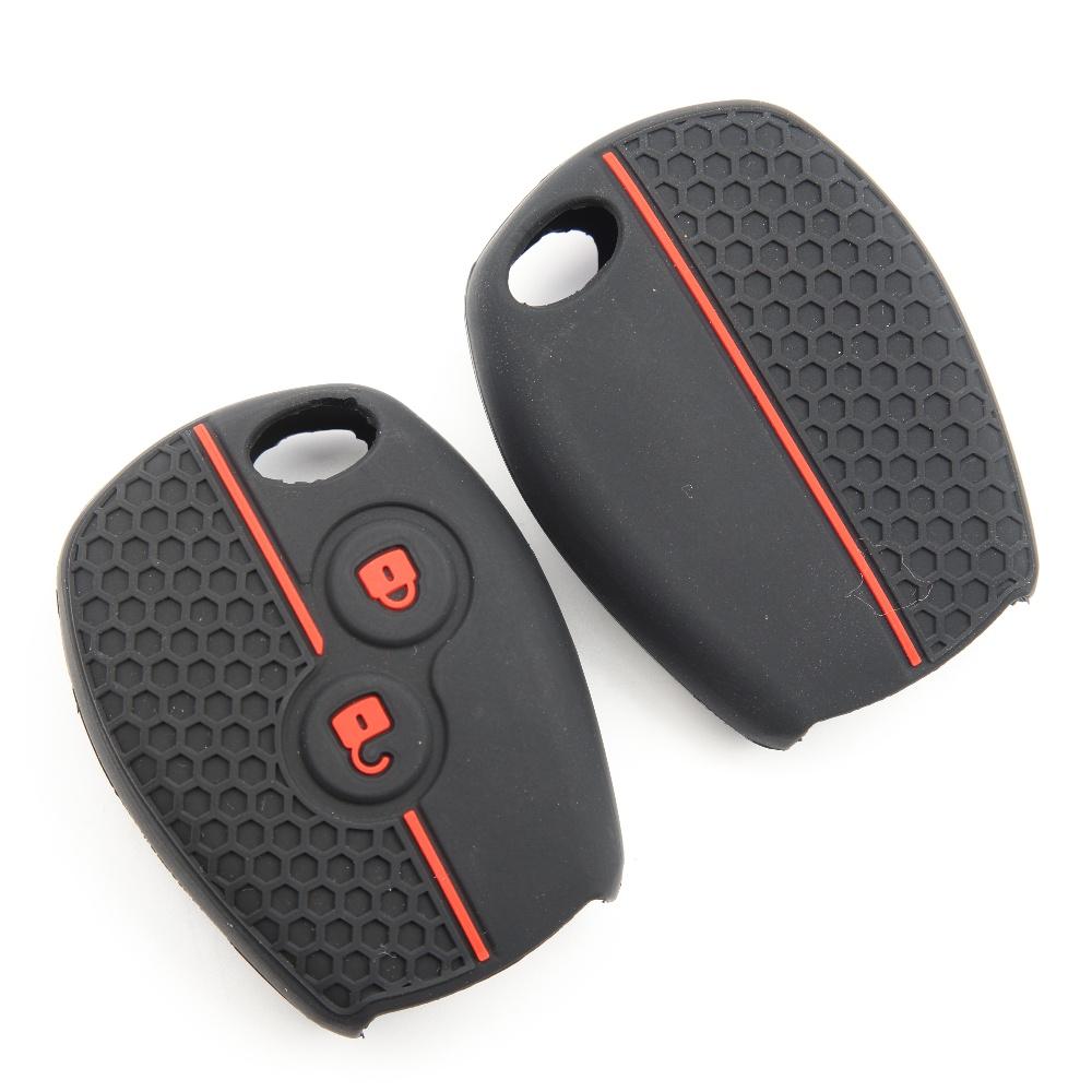 2 Buttons Remote Key Shell Case Fob Cover Silicone Key Fob Protector For Renault Modus Clio 3 Twingo Kangoo