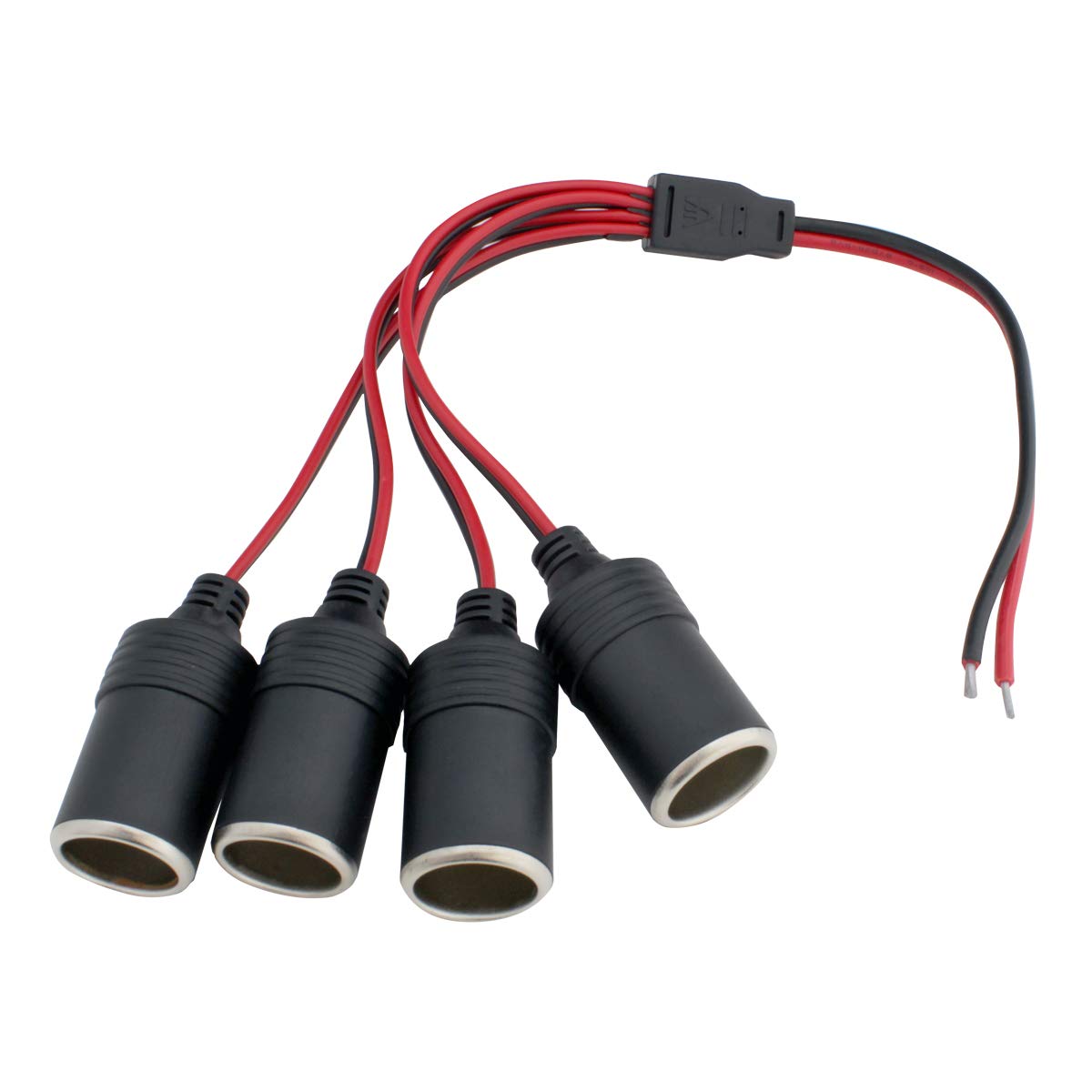 

Kaito Denshi Cigarette Socket Female 4 Branch Uncut Power Cable 4 branches