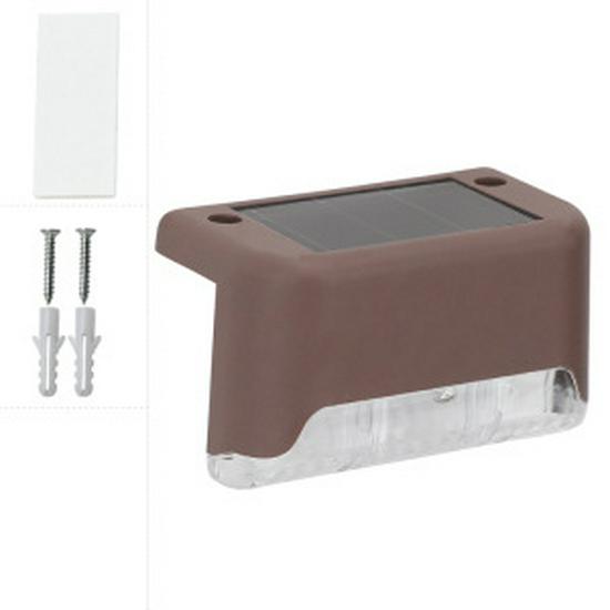 Solar Waterproof Outdoor Step Lights for Gardens, Courtyards, Railings, and Fences