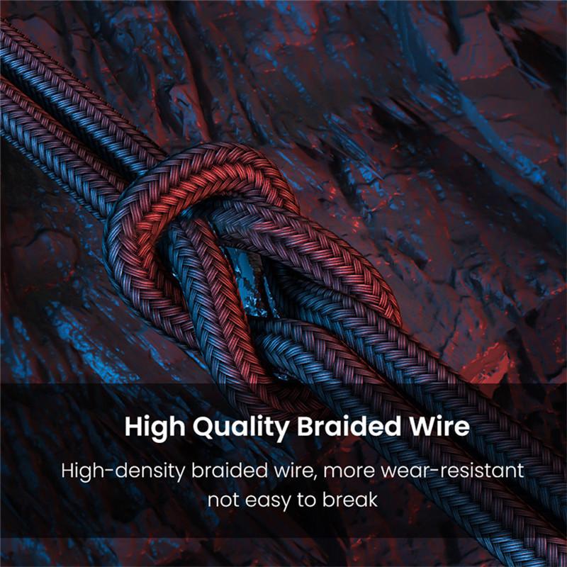 4-in-1-USB-Kabel für iPhone 3-in-1-USB-A auf Micro-USB/Typ C/8-Pin-Ladekabel 3A-Schnellladekabel für Samsung Xiaomi