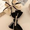 Fashion Summer Solid Color Elegant Bowknot Hair Clip Imitation Cashmere Hairpin Top Hairpin Ponytail Barrettes Hair Accessoires