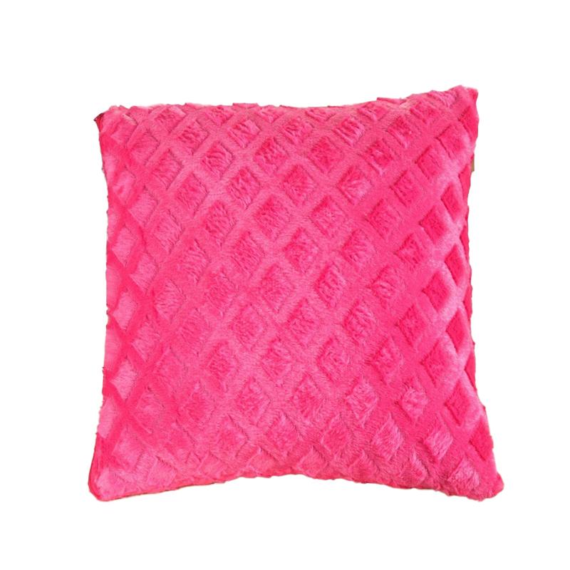 1Pc Plush Thick Lattice Pattern Sofa Pillowcase Soft Cushion Covers 43x43CM Couch Pillow