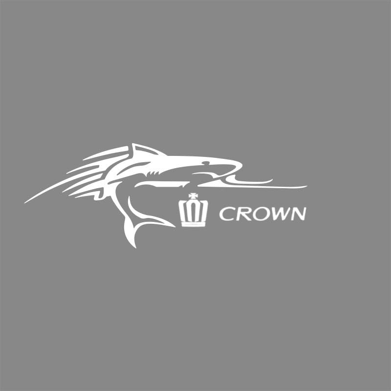 Crown Car Sticker 1 Piece Car Light Eyebrow Sticker, Bonnet