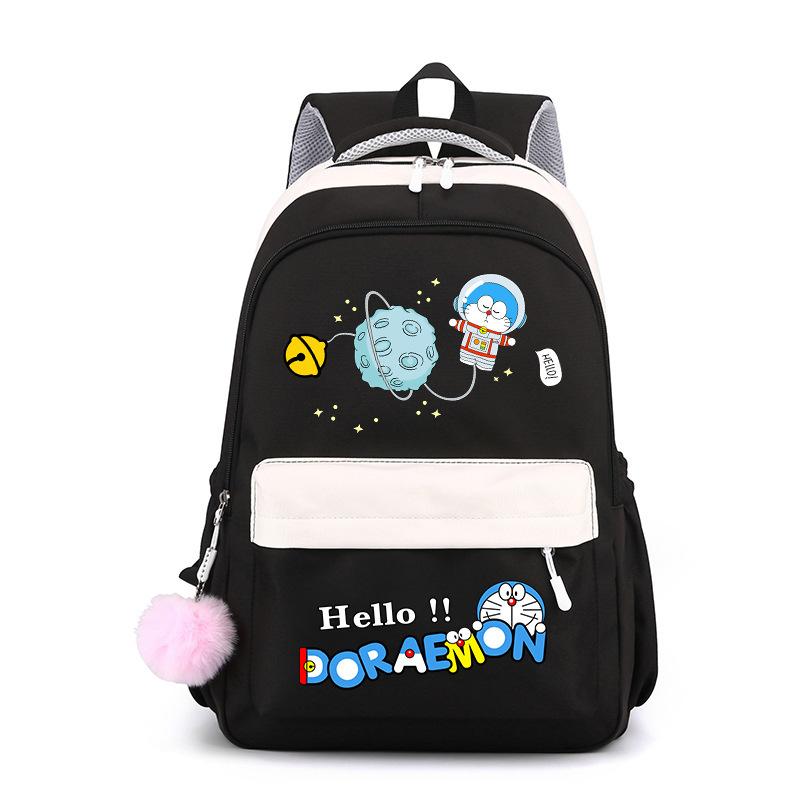 New Animation Peripheral Doraemon School Bag Backpack Cartoon Backpack Large Capacity Student School Bag Stationery