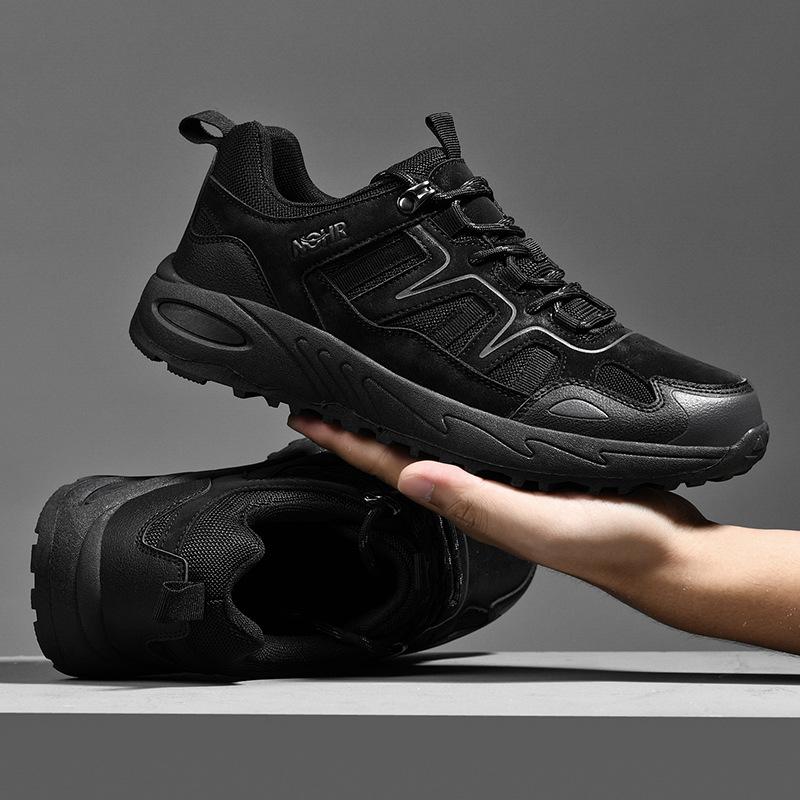 Autumn and winter new casual outdoor large size wear-resistant breathable fly-woven shoes mountaineering shoes men's sports shoes