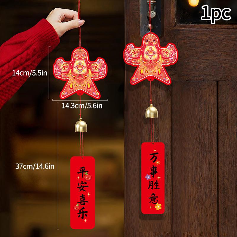 1-30pcs New Year Hanging Ornaments for Blessing Plant Bonsai Pendant Chinese Plants Door Decor Lunnar Year Party Supplies