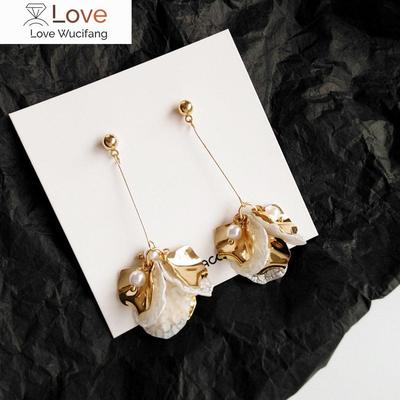 Bloemblaadjes Lange Hangende Oorbellen Voor Vrouwen Persoonlijkheid Elegant Feestsieraden Koreaanse Oorbellen Cadeaus
