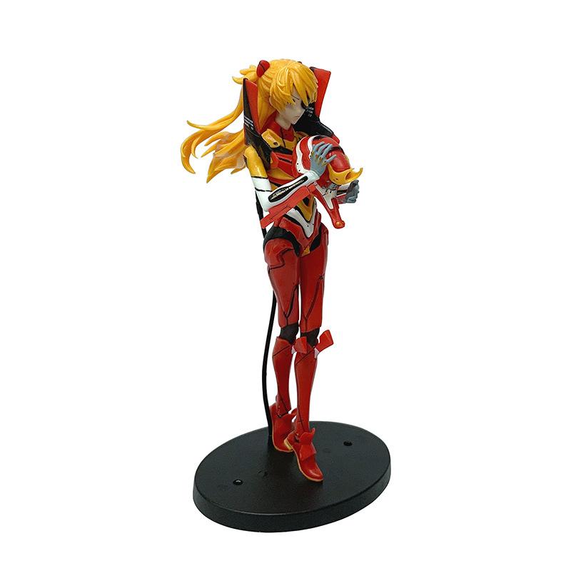 22CM Anime Evangelion Asuka Langley Soryu Figure Shin Gekijouban Ha Souryuu Test Suit Ver Model Toy Gift Aciton 1/7 Kid Friendly Entertaining Fun Play