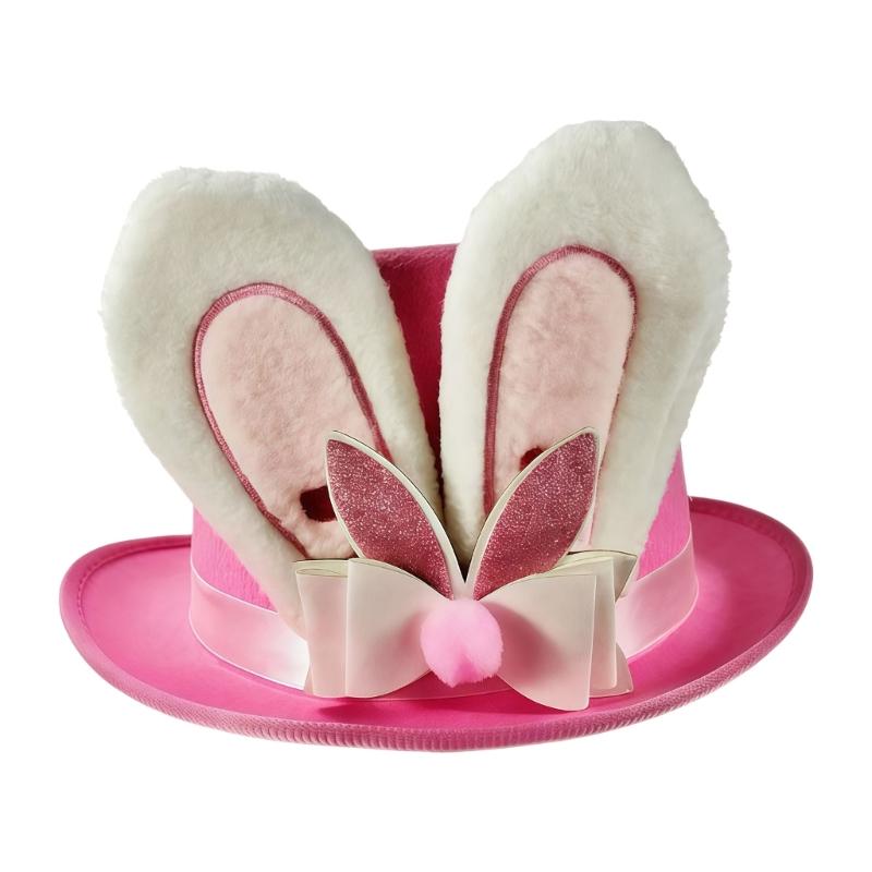 Easter Unisex Top Hat Jazz Cabaret Hat Soft Cotton Fabric Perfect For Themed Parties Event