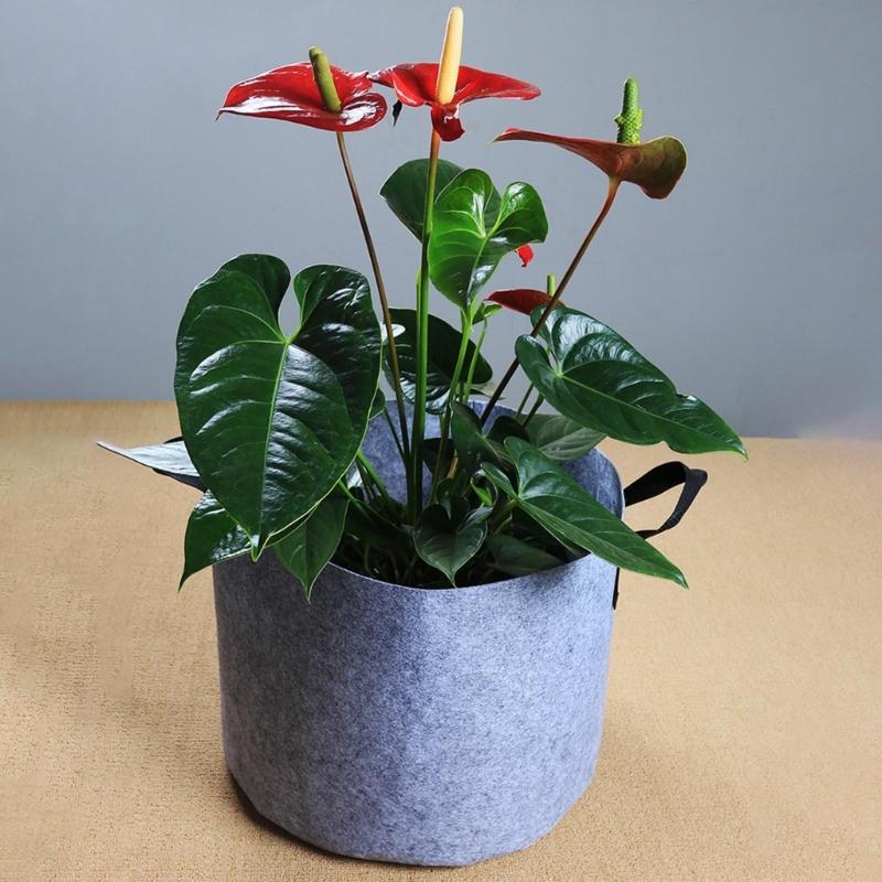 Pflanzsäcke, Mehrzweck-Töpfe aus Vliesstoff, Pflanzbehälter für den Außenbereich, geeignet für Gemüse, Obst, Blumen und Kräuter