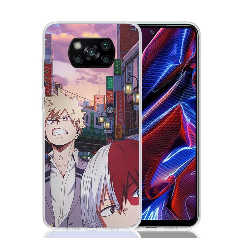 My Hero Bakugou Katsuki Case Phone Cover for Xiaomi Redmi Note 10 9 9S 8 8T 7 5 Pro Mi 12T 11T 10T 9T 12 11 Lite A3 A2 Trend Fun