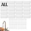 Filtre Robinet Coton Sac 200 Pièces avec Lanières, Couvercle Robinet Passoire à Eau pour Évier de Cuisine Bas, Lanières d'Élimination de la Rouille, des Sédiments et de la Saleté