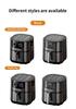 Smart 15L Dual Basket Air Fryer with Double Heating Tubes - Stainless Steel