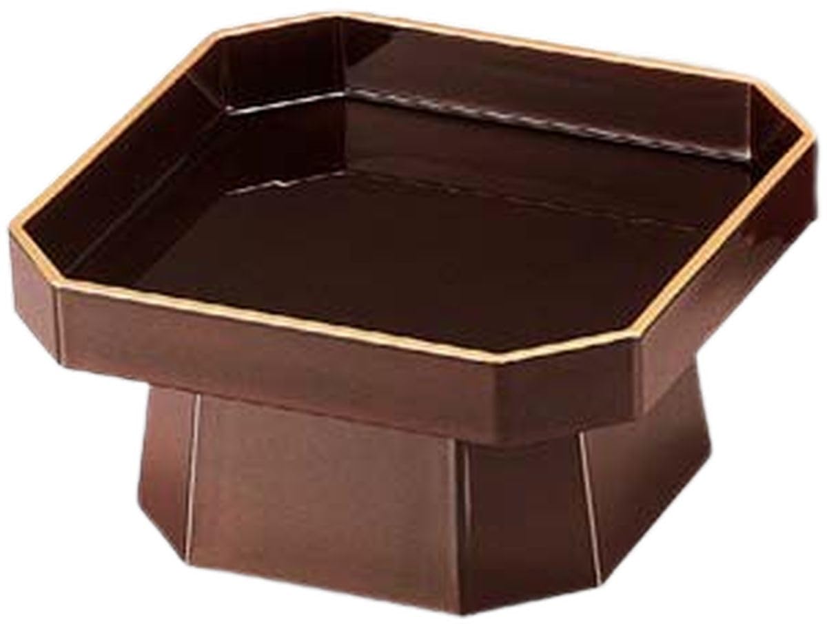 J-kitchens 5.5-inch Mai Sanpo (Dancing Three-Piece Bowl) Serving Plate with Gold-Tone Finish, 17cm, Model Number 876249, Made in Japan