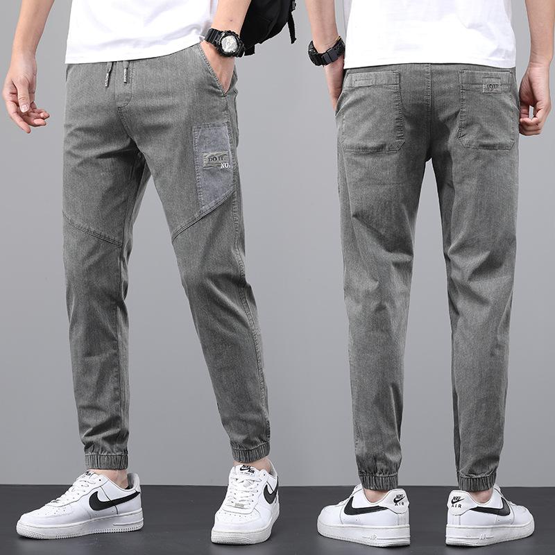 

Повседневные мужские брюки, новые летние утягивающие и универсальные леггинсы, эластичные брюки Harlan 36