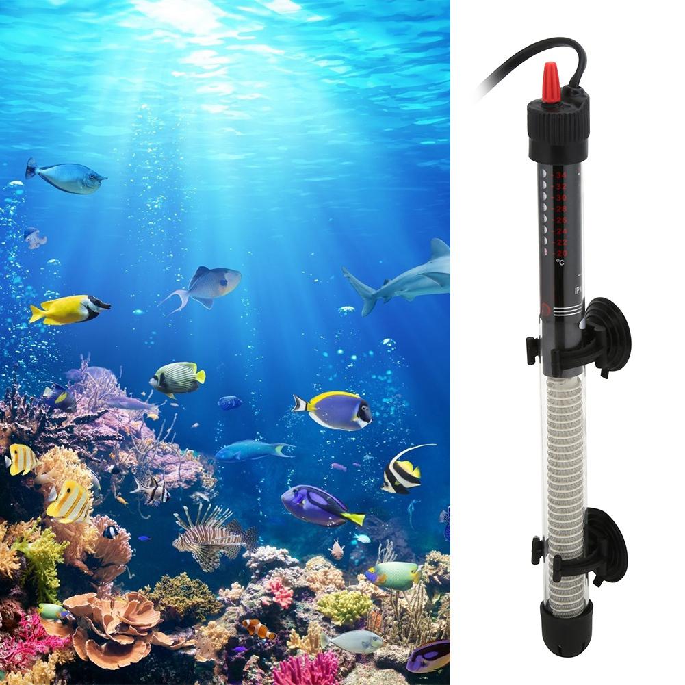 300W Glass Fish Tank Submersible Automatic Constant Temperature Water Heater Heating Rod Aquarium
