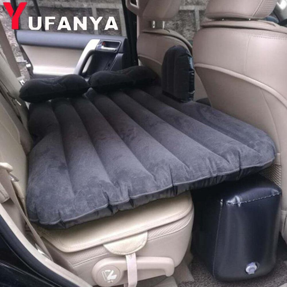 

1 шт. автомобильная надувная кровать, дорожный надувной матрас, подушка на заднее сиденье, универсальный для заднего сиденья, многофункциональный уличный коврик для кемпинга