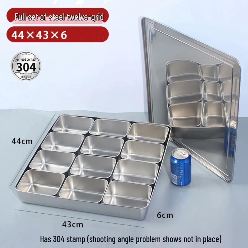 OLOEY Japanese Style 12-Grid Seasoning Box Set