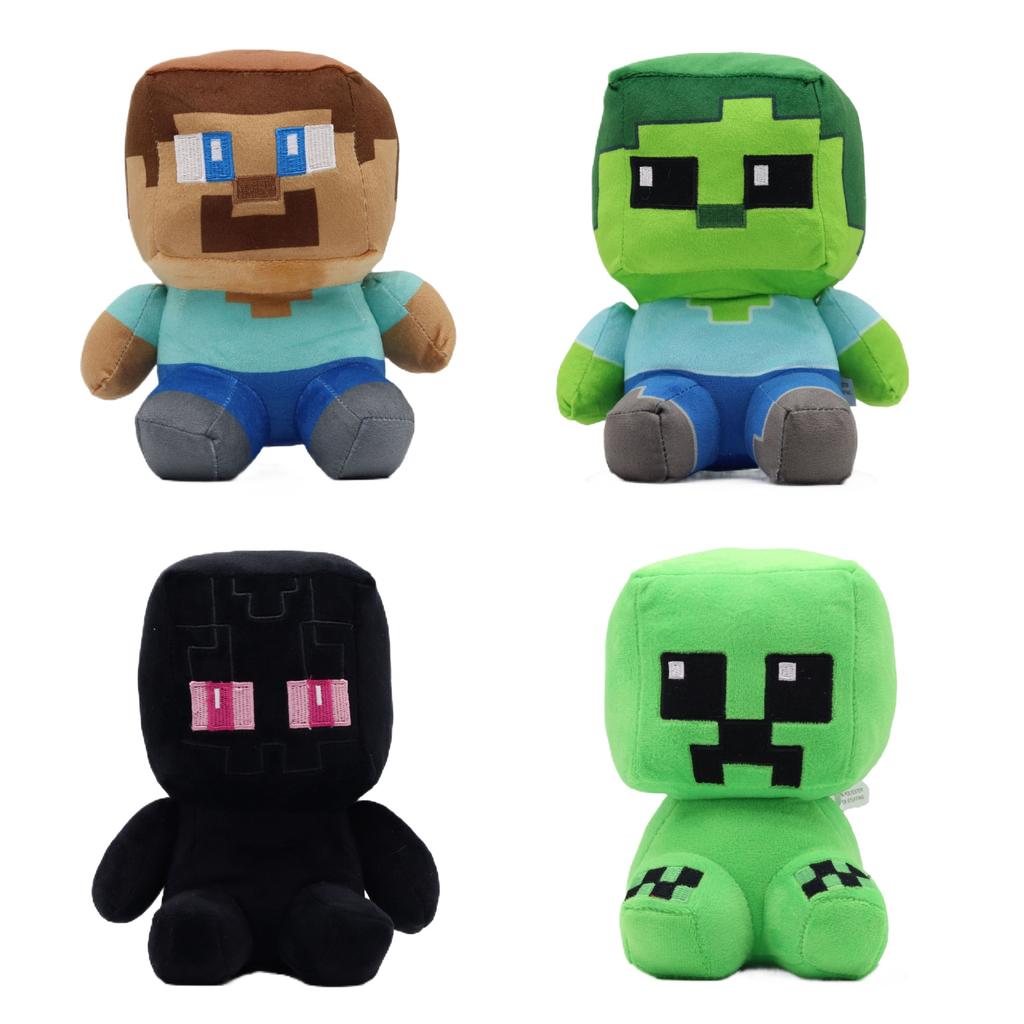 New 20cm Minecraft Plush Toy Creeper Stitch JJ Monster Doll Claw Machine Plush Doll Boy Birthday Gift Christmas Gift