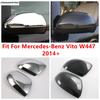 Rearview Mirror Cover Door Side Wing Covers Caps For Mercedes-Benz Vito W447 2014 - 2025 ABS Chrome / Carbon Fiber Accessories