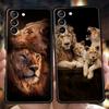 Leeuw Alfa Man Welp Hoesje voor Samsung Galaxy S24 S23 S22 S20 S21 FE Ultra S24 S23 S10 S10E S9 S8 Plus 5G Siliconen Telefoonhoes Tas