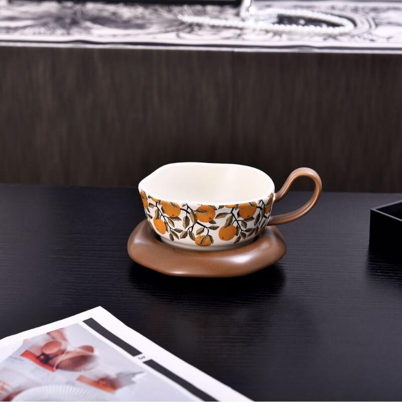 Wutuo Ceramic Coffee Cup and Saucer Set