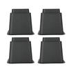 4Pcsset 5" Furniture Raisers Adjustable Bed Chair Riser Wide Feet Lift Stands