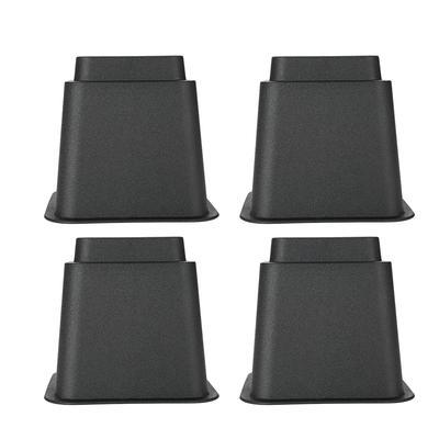4 pièces/set 5" Rehausseurs de meubles Réhausseur de lit et de chaise réglable Pieds larges Supports de levage