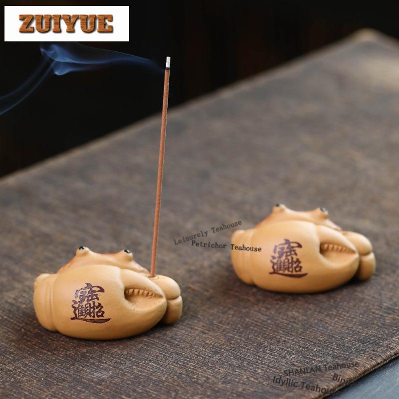 Yixing Purple Clay Fortunate Crab Tea Pet Aesthetic Tea Games Tea Figurine Play Toys Tea Statue Ornaments Craftsmanship Craft