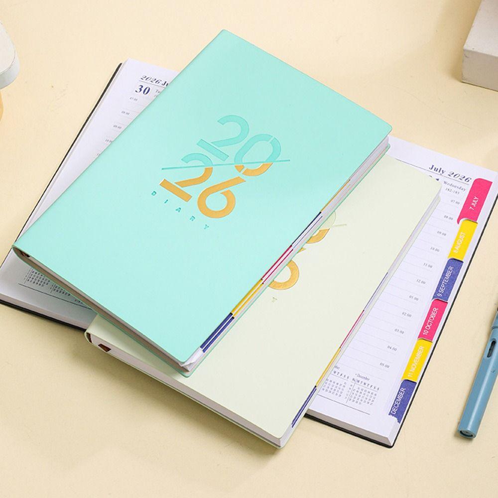 12 Months A5 Agenda Planning Notebook Wear-resistant To-do List Notebook  Student