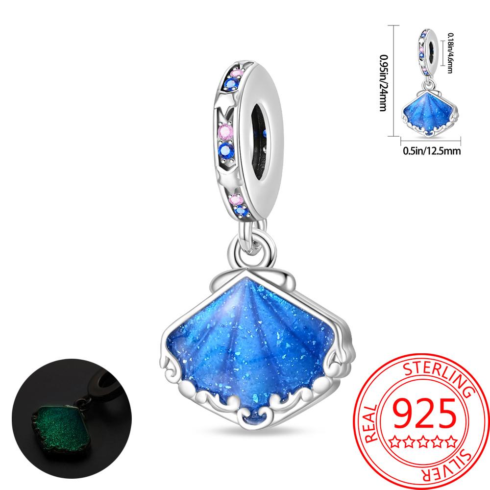 Noctilucent Copper Marine Organism Flowers Firefly Star Moon Build Pendant Bead Fit Bracelet Necklaces Party Gifts
