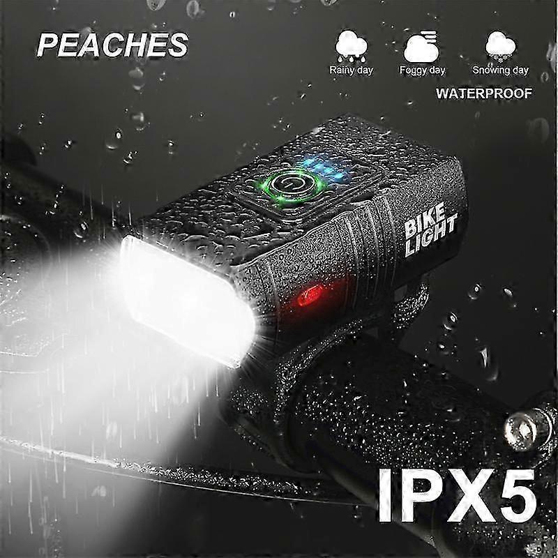 USB Rechargeable Bike Light T6 LED MTB Bicycle Front Back Rear Taillight Cycling