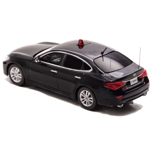 Hiko Seven RAI'S 1/43 Nissan Fuga 370GT (Y51) 2018 Police Headquarters Security Department VIP Protection Vehicle, Finished Product