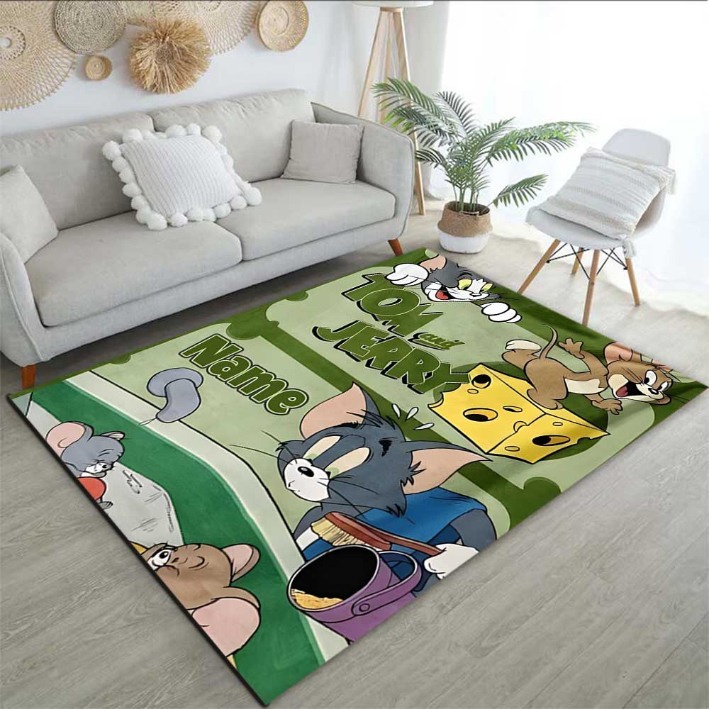 Warner Bros. Works (58) Customize your name rug, office chair cushion, home bedroom living room gift.